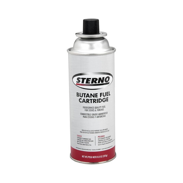 STERNO BUTANE FUEL CARTRIDGE 12X8OZ