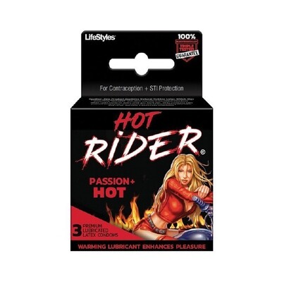 ROUGH RIDER CONDOM HOT RIDER 6X3CT