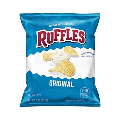 RUFFLES POTATO CHIPS ORIGINAL 45X1OZ