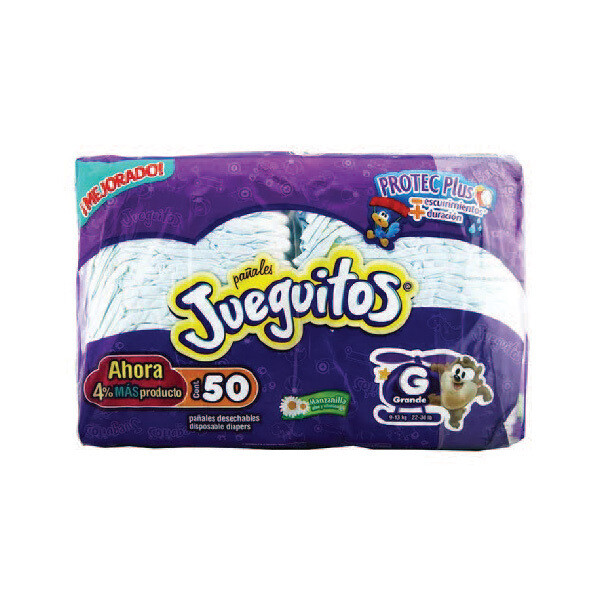 JUEGUITOS T4 LARGE DIAPERS 6X50CT