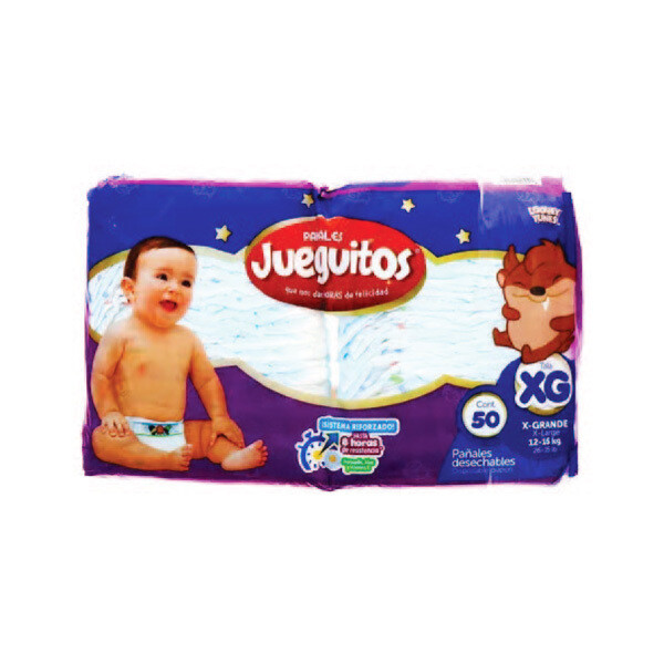 JUEGUITOS T5 XL DIAPERS 6X50CT