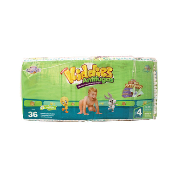 KIDDIES T4 LRG DIAPER 4X36CT #02883