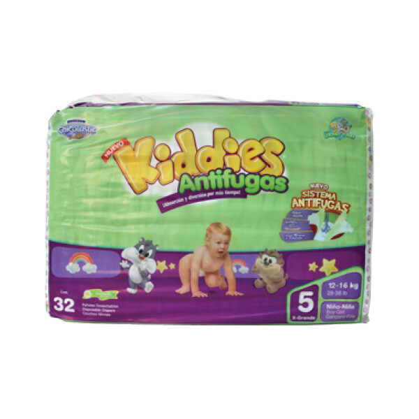 KIDDIES T5 XL DIAPER 4X32CT #02884