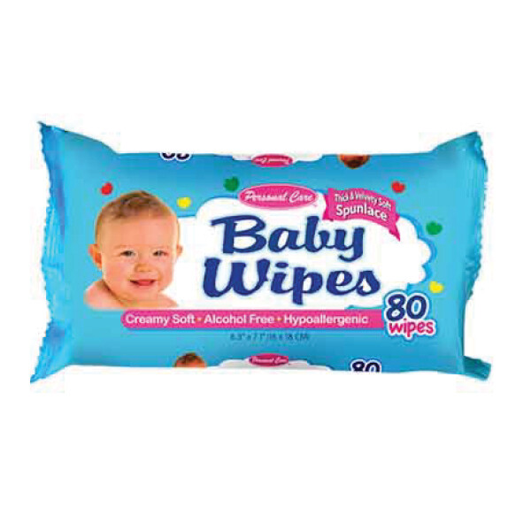 D-P-CARE BLUE BABY WIPES 12X80CT