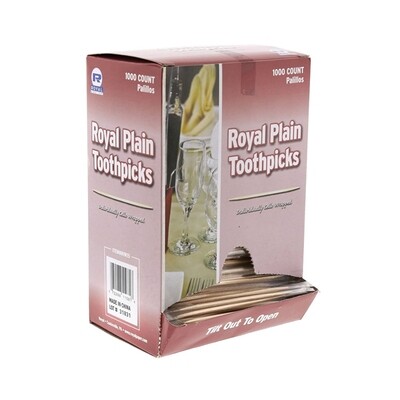 ROYAL PLAIN TOOTHPICKS 15X100CT