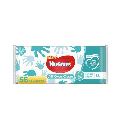 HUGGIES ALL OVER CLEAN BABY WIPES 10X56CT