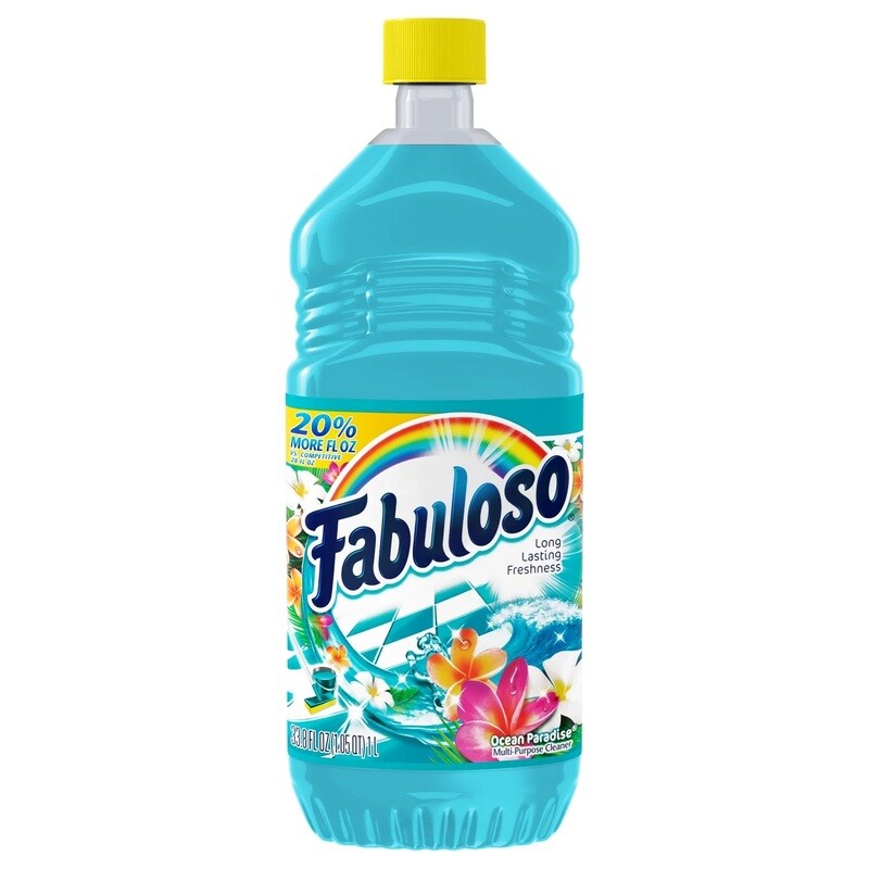 FABULOSO ALL PURPOSE CLEANER OCEAN PARADISE 12X28OZ