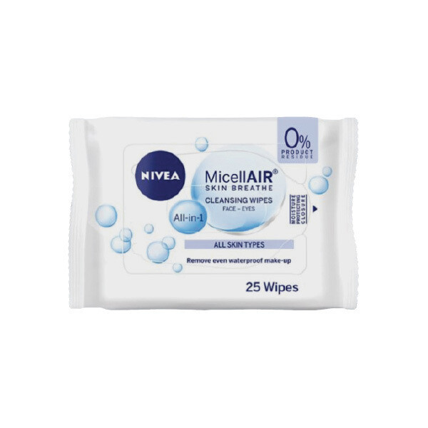NIVEA MICELLAIR CLEANSING WIPES ALL KIND OF SKIN 6X25CT