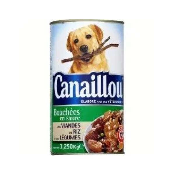 CANAILLOU BOUCHES EN SAUCE VIAN/PAT/LEG POUR CHIEN 12X1200G