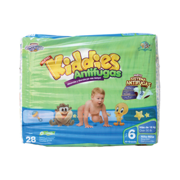 KIDDIES T6 XXL DIAPER 4X28CT #02890