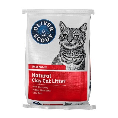 OLIVER &amp; SCOUT NATURAL CAT LITTER 25#