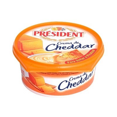 PRESIDENT CREME DE CHEDDAR 8X125GR (050469)