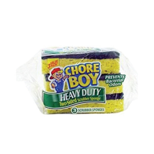 CHORE BOY HEAVY DUTY SCRUBBIN PADS 8X3CT