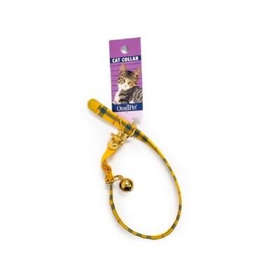 OMNIPET 3/8&quot; MAJESTIC CAT COLLAR/YL13 12X1CT