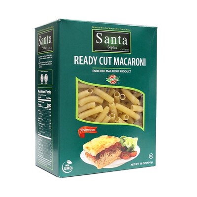 SANTA SOPHIA READY CUT MACARONI 16X454GR