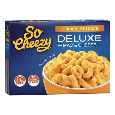 SO CHEEZY DELUXE MAC &amp; CHEESE 12X14OZ