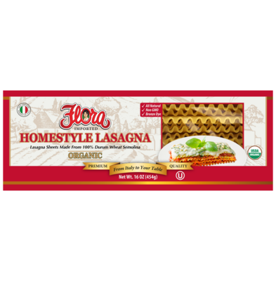 FLORA HOMESTYLE ORGANIC LASAGNA 6X16OZ