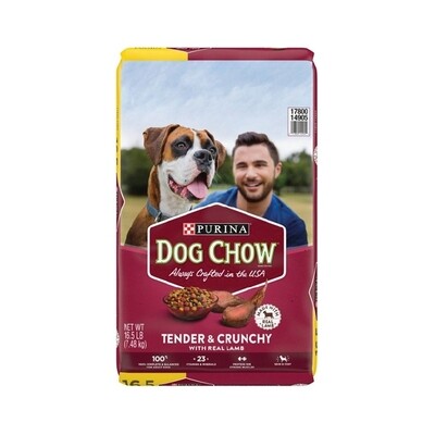 PURINA DOG CHOW TENDER &amp; CRUNCHY W/ REAL LAMB &amp; TURKEY 16.5#