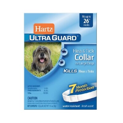 HARTZ COLLAR FLEA &amp; TICK LRG DOG 6X1CT