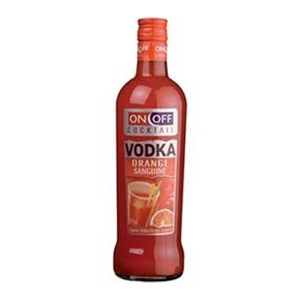 ON OFF VODKA COKTAIL ORANGE SAGUINE 15% 6X70CL