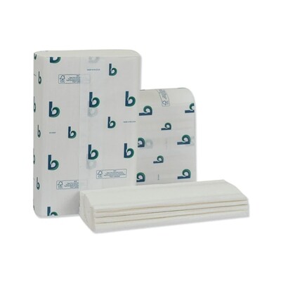 BOARDWALK MULTIFOLD WHITE TOWEL 16X250CT (BWK 6204)