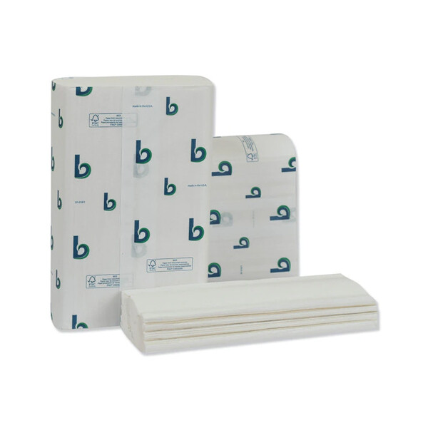 BOARDWALK MULTIFOLD WHITE TOWEL 16X250CT (BWK 6204)