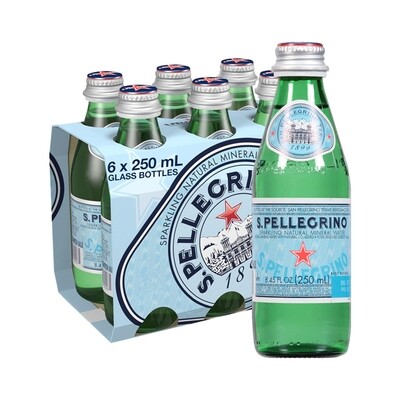 SAN PELLEGRINO SPARKLING WATER 24X250ML GL
