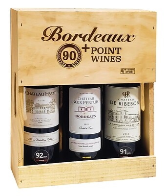 CHATEAU BORDEAUX WINE GIFT BOX 3X750ML