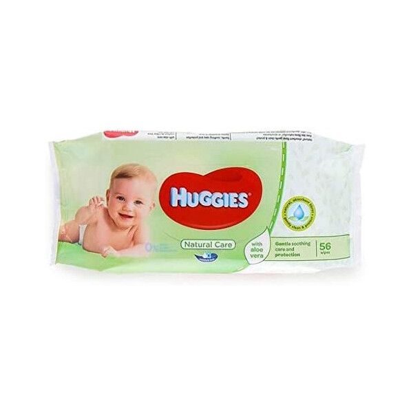 HUGGIES NATURAL CARE BABY WIPES 8X56CT