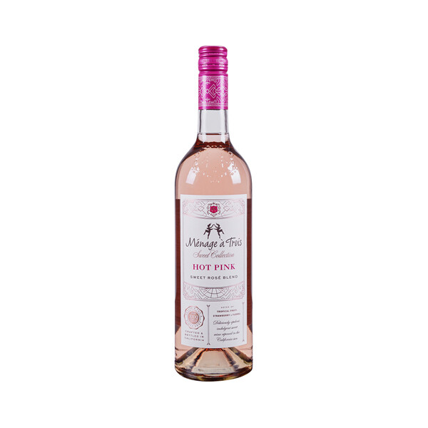 D-MENAGE-A-TROIS SWEET COLLECTION HOT PINK ROSE WINE 12X750ML