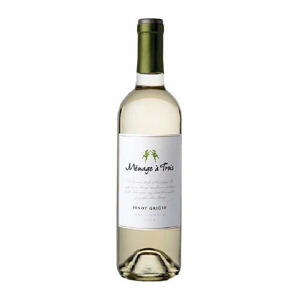 MENAGE-A-TROIS PINOT GRIGIO WHITE WINE 12X750ML