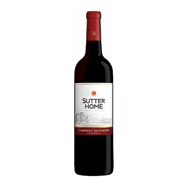 SUTTER HOME CABERNET SAUVIGNON RED WINE 12X750ML