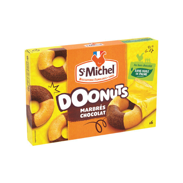 ST. MICHEL DOONUTS FOURRES CHOCOLAT 9X180G