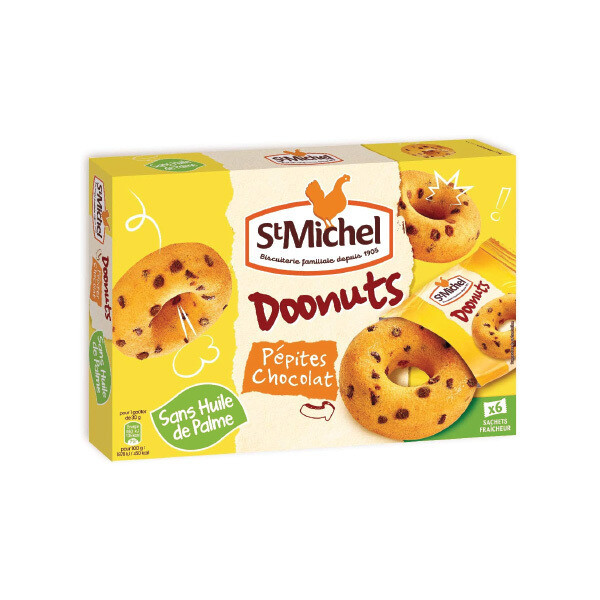 ST. MICHEL DOONUTS PEPITES CHOCOLAT 9X180G