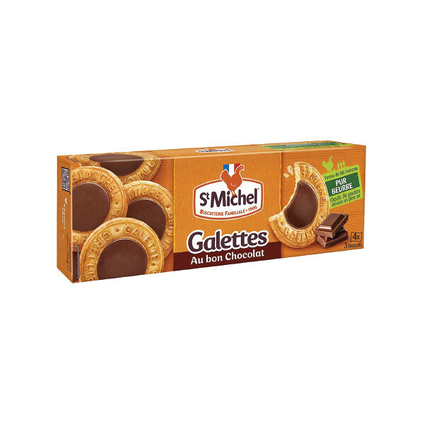 ST. MICHEL GALETTE GOURMANDE CHOCOLAT NOIR 20X121G