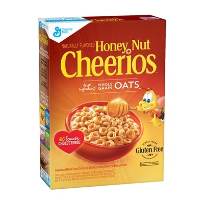 G-MILLS HONEY NUT CHERRIOS CEREAL 12X15.4OZ