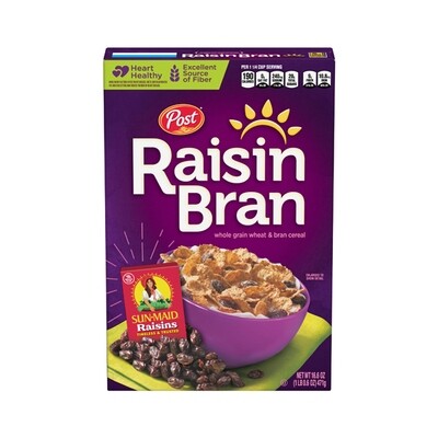 POST RAISIN BRAN CEREAL 12X16.6OZ