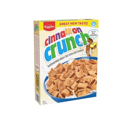 KIGGINS CINNAMON CRUNCH CEREAL 12X12.8OZ