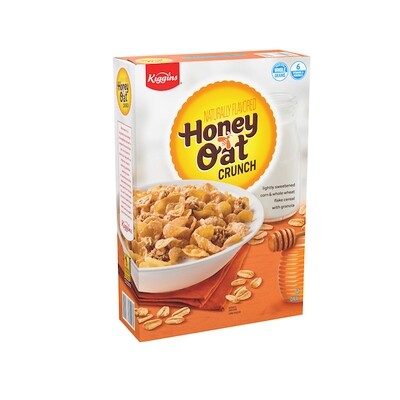 KIGGINS HONEY OAT CRUNCH CEREAL14X18OZ