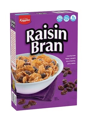 KIGGINS RAISIN BRAN CEREAL 12X16.6OZ