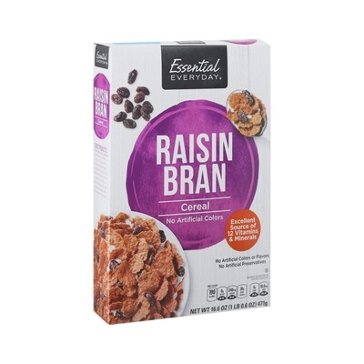 D-ESSENTIAL-DAY RAISIN BRAN CEREAL 12X18.7OZ