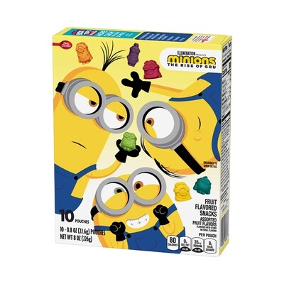 BETTY-CROCKER MINIONS FRUIT SNACKS 8X8OZ