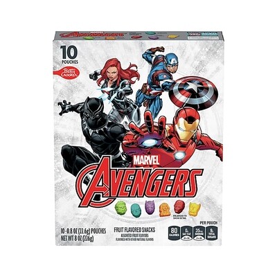 BETTY-CROCKER AVENGERS FRUIT SNACKS 8X8OZ