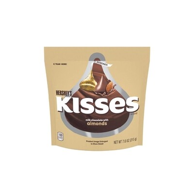 HERS. KISSES W/ ALMOND 8X7.6OZ