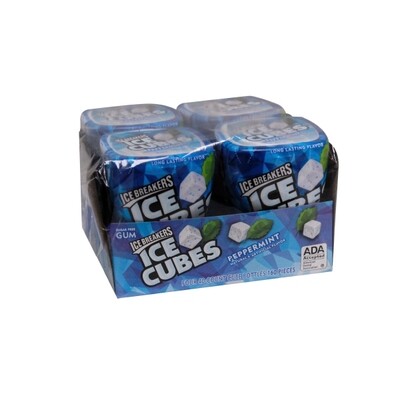 ICE CUBE PEPPERMINT GUM 4X3.24OZ