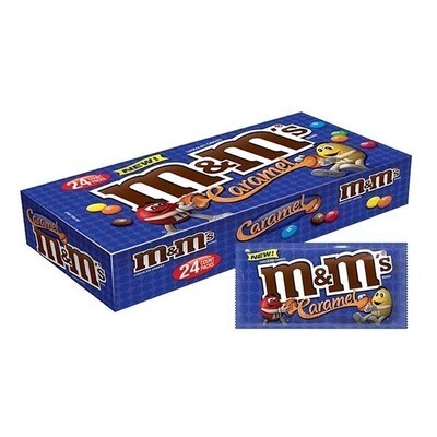 M&amp;M&#39;S CARAMEL CHOCOLATE PACKS BOX 24X1.41OZ