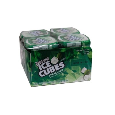 ICE CUBE SPEARMINT GUM 4X3.24OZ