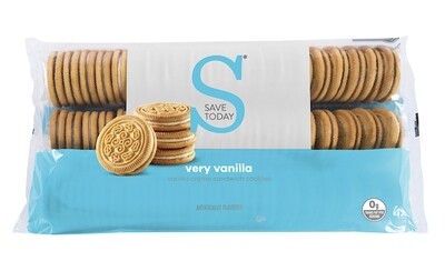 SAVE TODAY VANILLA SANDWICH CREME COOKIES 12X25OZ