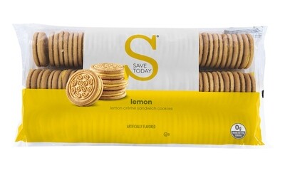SAVE TODAY LEMON SANDWICH CR�ME COOKIES 12X25OZ