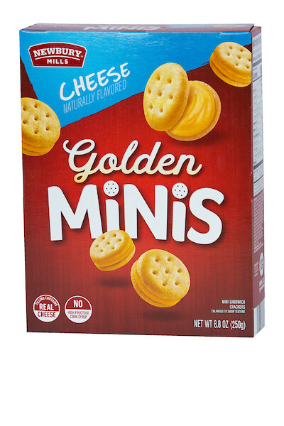 NEWBURY GOLDEN MINIS CHEESE CRACKERS 12X8.8OZ